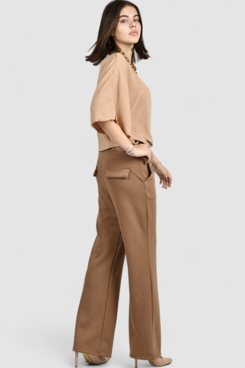 Ženska camel elegantna košulja Ivelisse