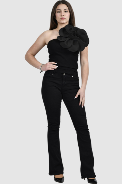 Ženske crne traperice Sorrel