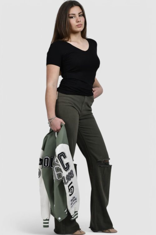 Ženske zelene traperice Estelle