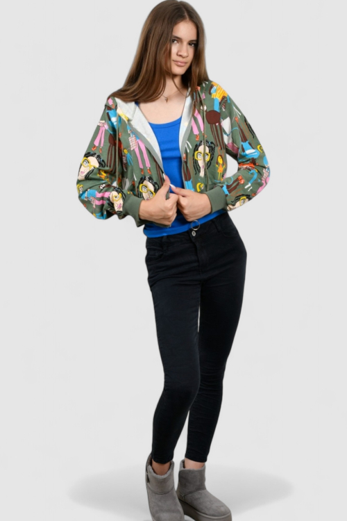 Ženski zeleni gornji dio trenirke Celine