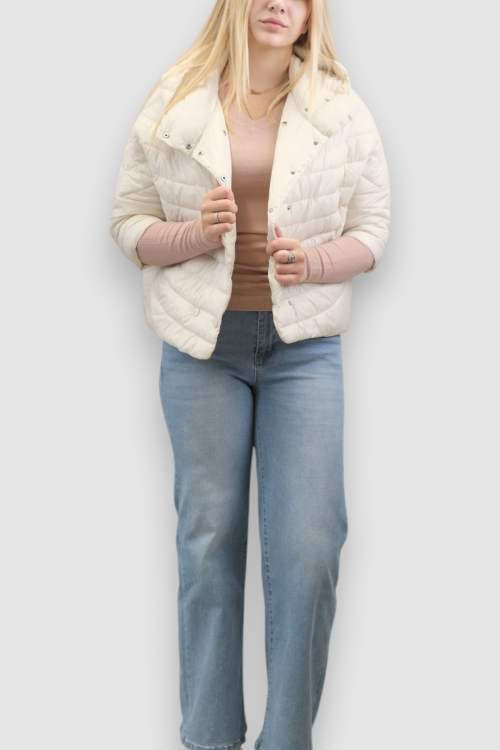 Ženska bež kratka jakna Gale