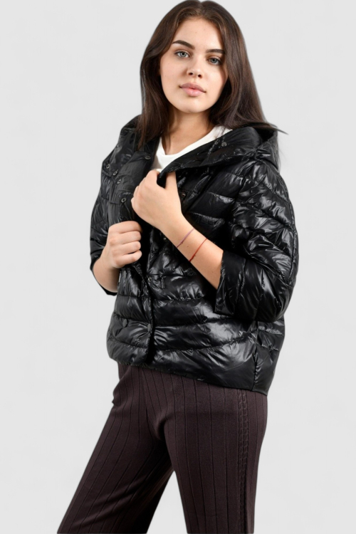 Ženska crna kratka jakna Gale