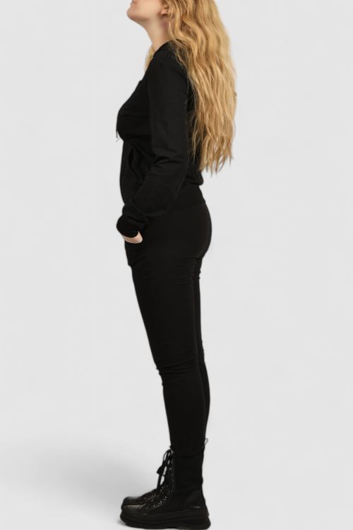 Ženski crni gornji dio trenirke Lagoon