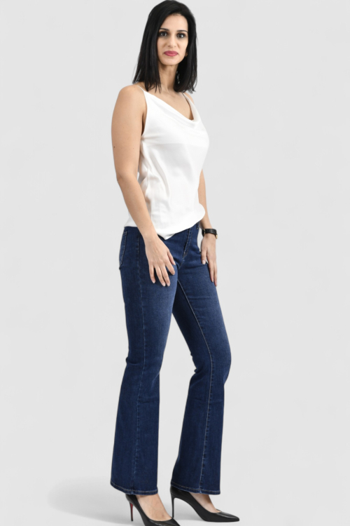 Ženski bijeli elegantni top Scarlet