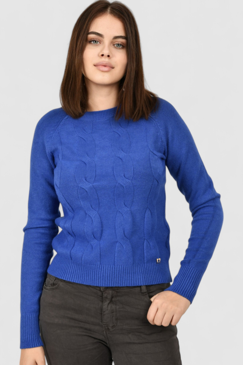 Ženski plavi lagani džemper Damaris