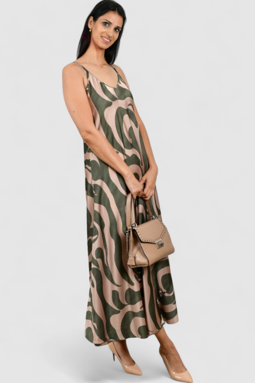 Ženska zelena svakodnevna haljina Eloise