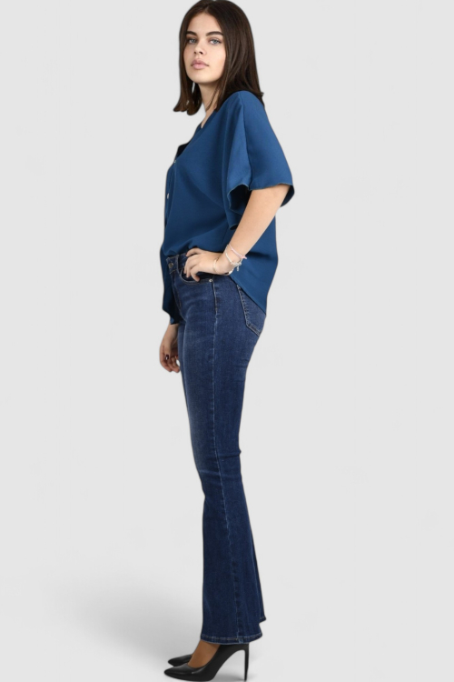 Ženska plava elegantna košulja Ivelisse