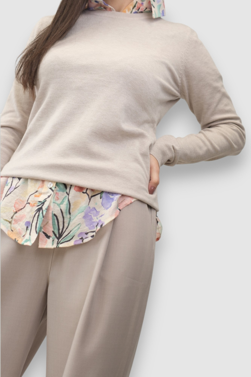 Ženski bež lagani džemper Clarissa