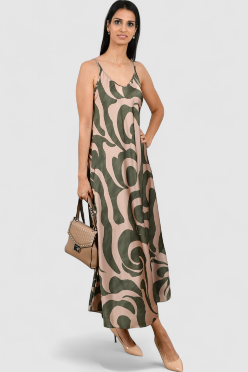 Ženska zelena svakodnevna haljina Eloise