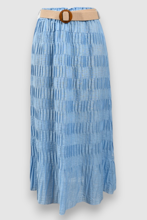 Ženska plava plisirana suknja Briell