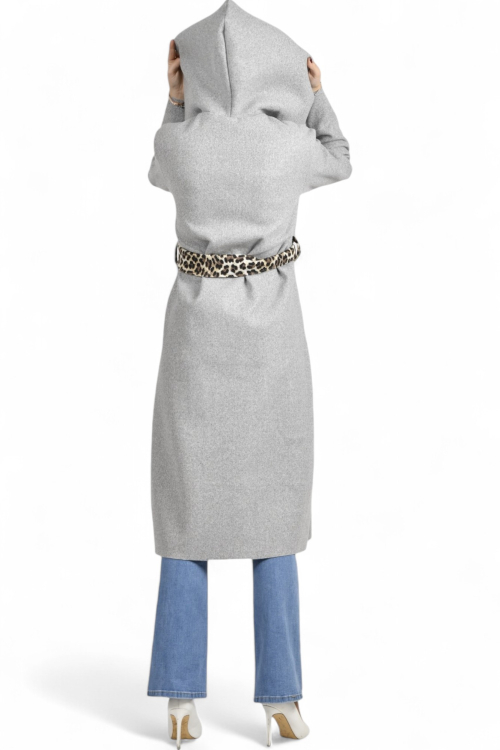 Ženski sivi dugi kaput Paris