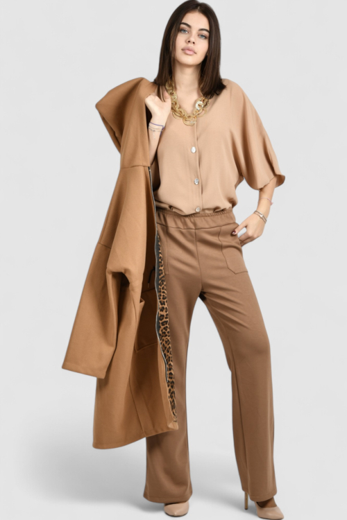 Ženska camel elegantna košulja Ivelisse