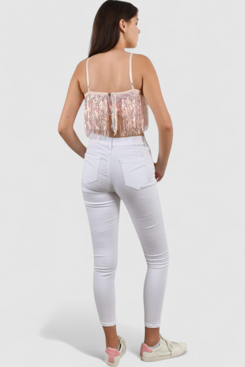 Ženski rozi party top Eve