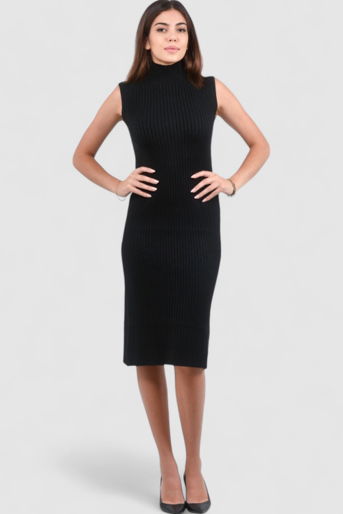 Ženska crna svakodnevna haljina Natalie