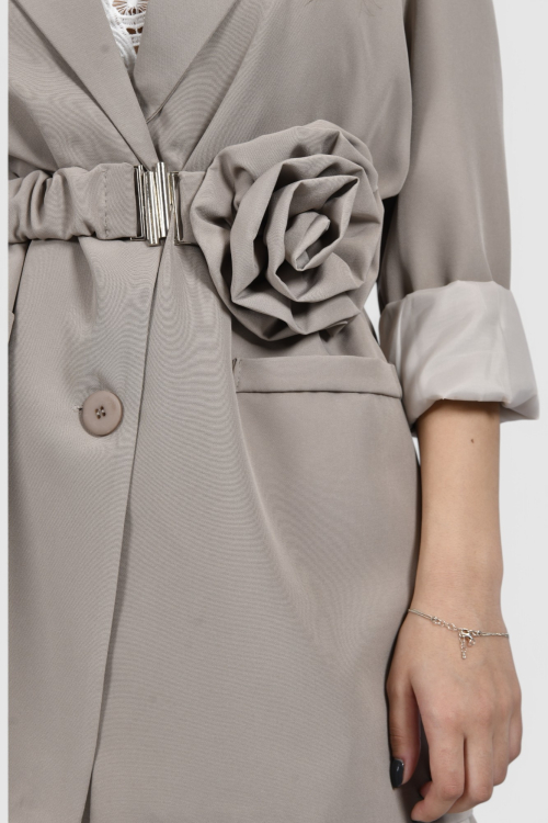 Ženski sivi elegantni sako Iskra