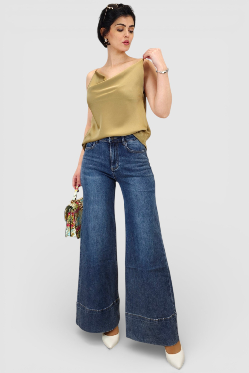 Ženski zlatni elegantni top Scarlet