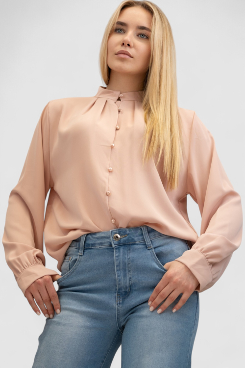 Ženska roza elegantna košulja Lainey