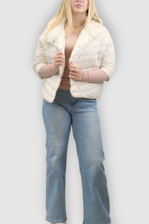 Ženska bež kratka jakna Gale