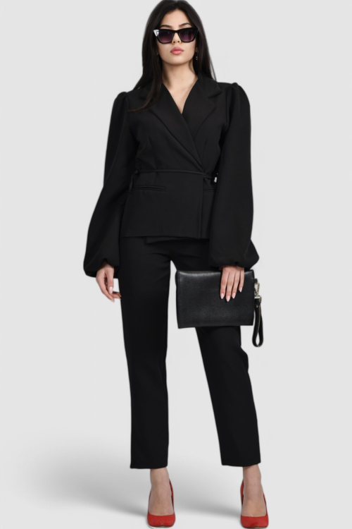 Ženski crni elegantni sako Charlotte