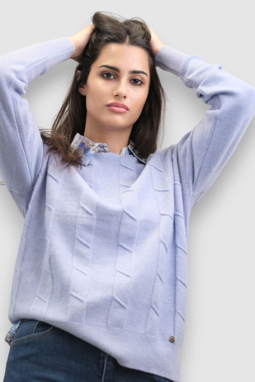 Ženski lagani plavi džemper Erica