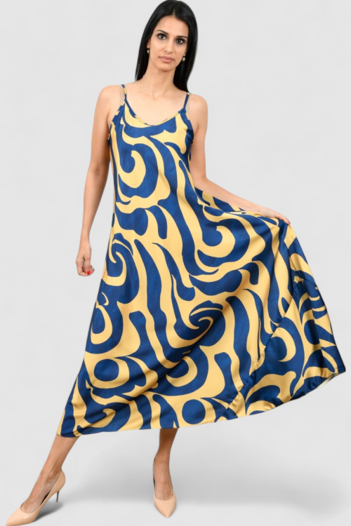 Ženska plava svakodnevna haljina Eloise