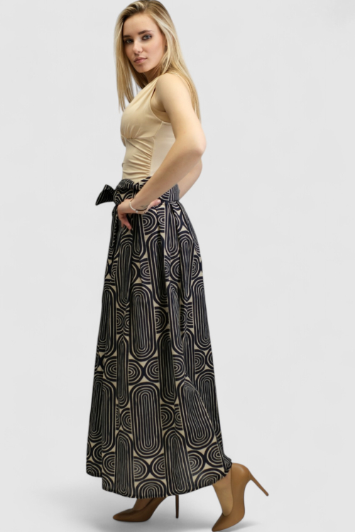 Ženska plava maxi suknja Delaney