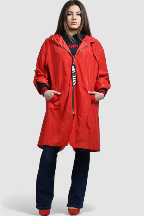 Ženska crvena duga jakna Ilyana