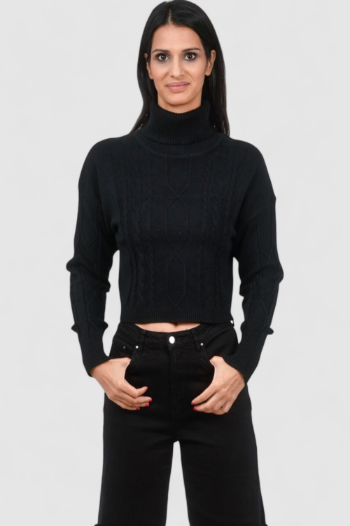 Ženski crni lagani džemper Violet