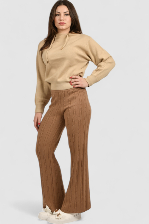 Ženski smeđi donji dio trenirke Umber