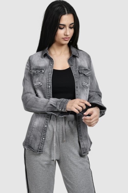 Ženska siva traper košulja Anemone