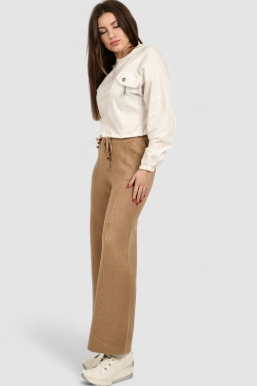 Ženski bež donji dio trenirke Denim