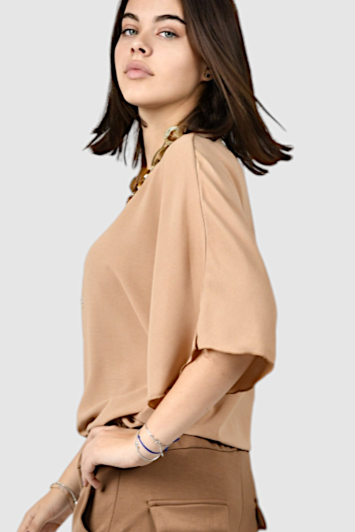 Ženska camel elegantna košulja Ivelisse