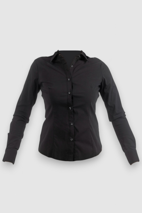 Ženska crna poslovna košulja Daphne