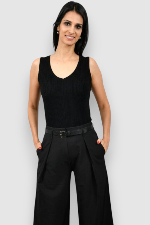 Ženski crni top Skyla