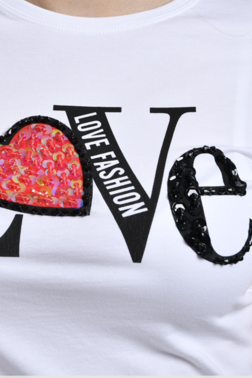 Ženska bijela majica kratki rukav Henriette