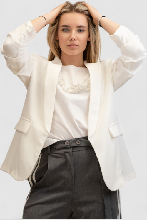Ženski bijeli  elegantni sako Brenda
