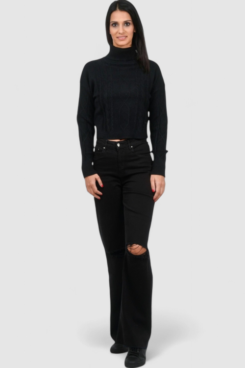 Ženski crni lagani džemper Violet