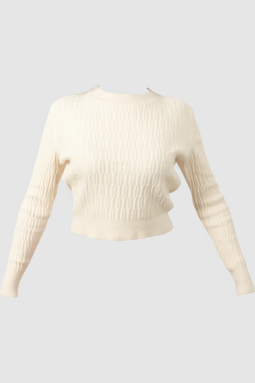 Ženski bijeli lagani džemper Stella