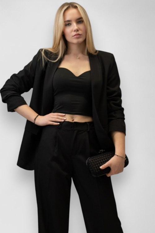 Ženski crni elegantni sako Brenda