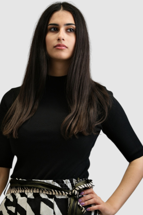 Ženski crni lagani džemper Juliette