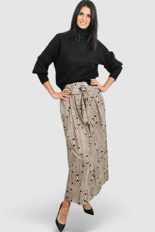 Ženski crni topliji džemper Oriana