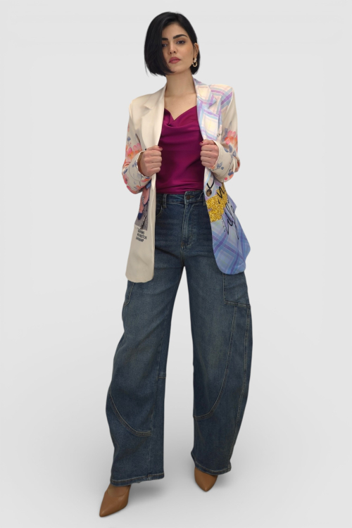 Moderni sako sa printom Ines