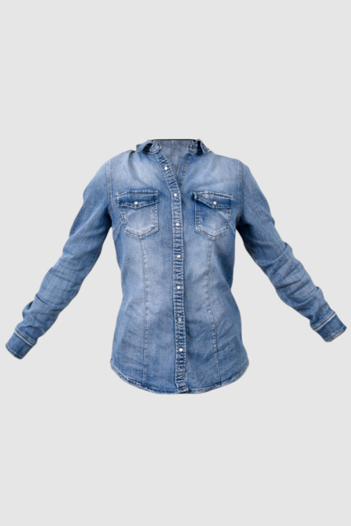 Ženska plava traper košulja Anemone