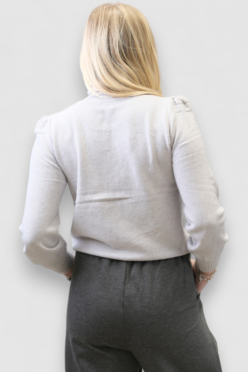 Ženski sivi topliji džemper Maelle