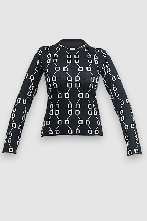 Ženski crni lagani džemper Ameli