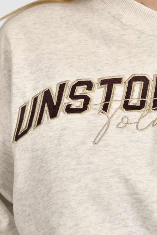 Ženska siva hoodica bez kapuljače Amaya