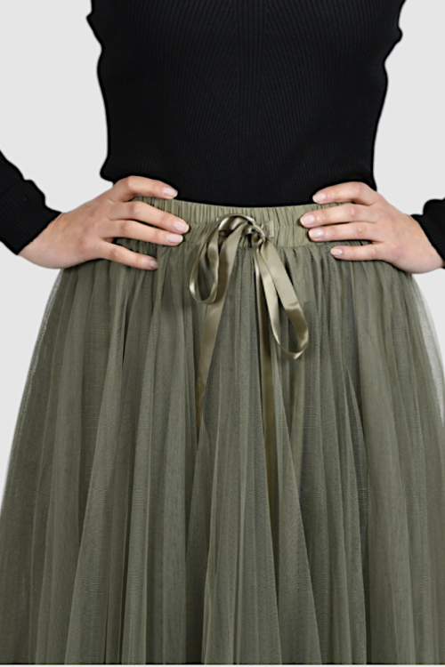 Ženska zelena maxi suknja Isabel Army