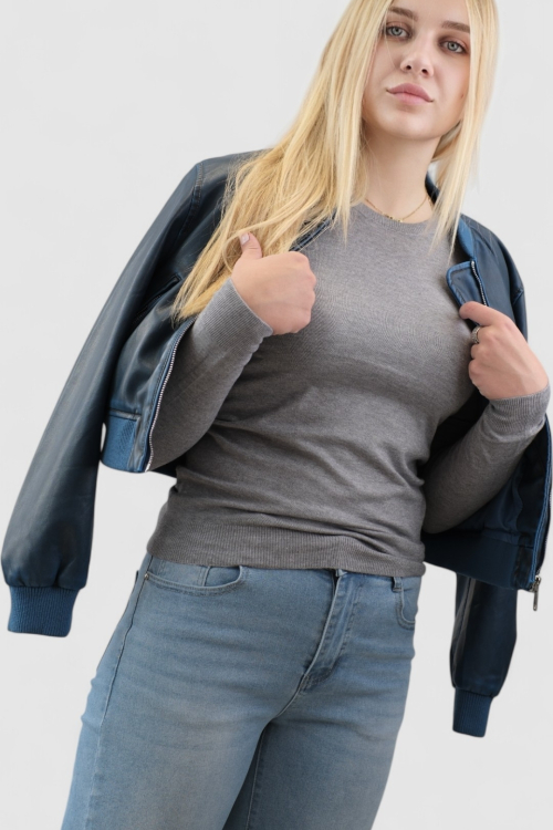 Ženski sivi  lagani džemper Clarissa