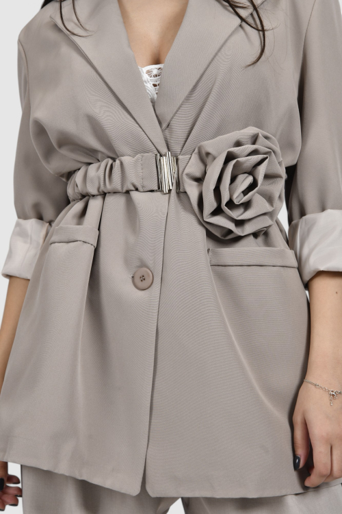 Ženski sivi elegantni sako Iskra