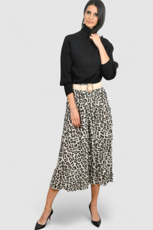 Ženski crni topliji džemper Oriana